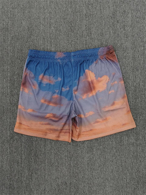 1:1 Top Qualtiy Eric Emanuel Pastel Sunset Gradient Mesh Shorts