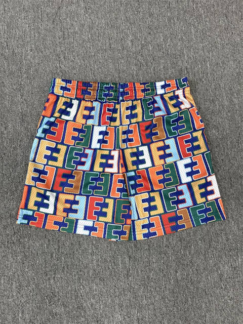 1:1 Top Qualtiy Eric Emanuel Multicolor Allover EE Letter Print Mesh Shorts
