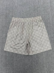 1:1 Top Qualtiy Eric Emanuel Beige Monogram EE Logo Mesh Shorts