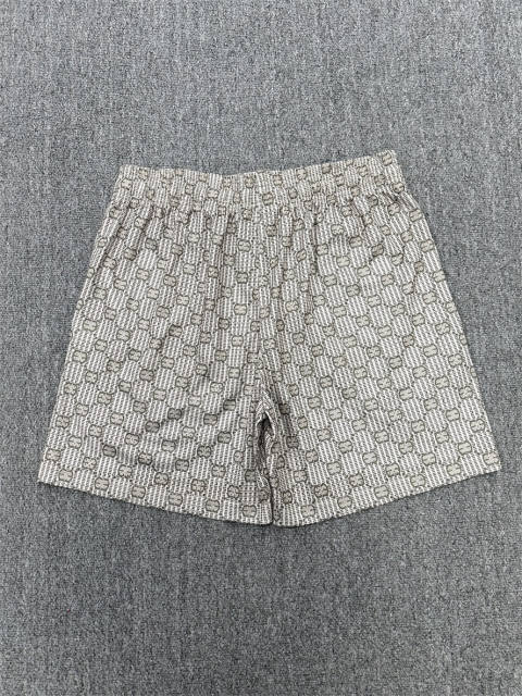1:1 Top Qualtiy Eric Emanuel Beige Monogram EE Logo Mesh Shorts