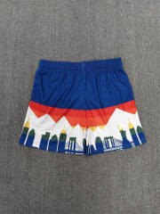 1:1 Top Qualtiy Eric Emanuel White Mountain Skyline Print Mesh Shorts