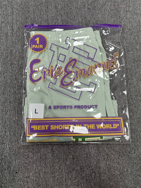 1:1 Top Qualtiy Eric Emanuel Mint Green Mesh Shorts
