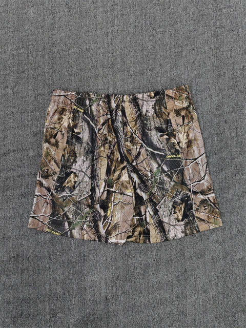 1:1 Top Qualtiy Eric Emanuel Real Tree Camo Lightning Bolt EE Logo Mesh Shorts