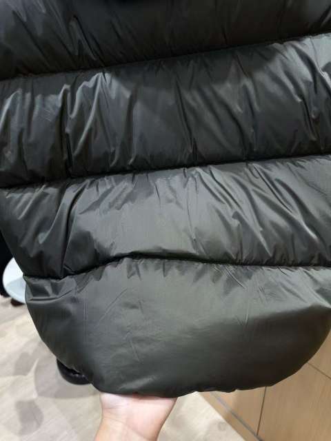 1:1 quality version Rubber Logo Patch Hooded Quilted Casual Zip-Up Down Jacket 3 colors 29481485