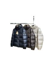 1:1 quality version Knight Logo Plaid Placket Hooded Quilted Down Jacket 3 colors 29481498