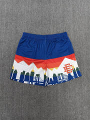 1:1 Top Qualtiy Eric Emanuel White Mountain Skyline Print Mesh Shorts