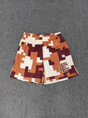 1:1 Top Qualtiy Eric Emanuel Brown Pixel Camo EE Logo Mesh Shorts