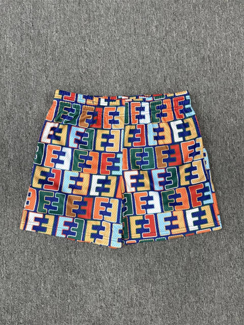 1:1 Top Qualtiy Eric Emanuel Multicolor Allover EE Letter Print Mesh Shorts
