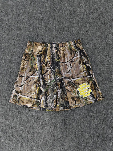 1:1 Top Qualtiy Eric Emanuel Tree Camo EE Logo Mesh Shorts