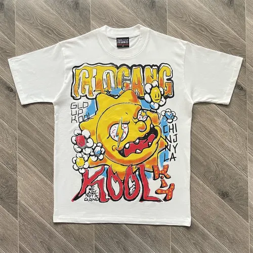 Glo Gang Kool Sun Mascot Sage Green T-Shirt