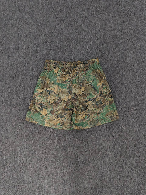 1:1 Top Qualtiy Eric Emanuel Green Real Tree Camo EE Logo Mesh Shorts