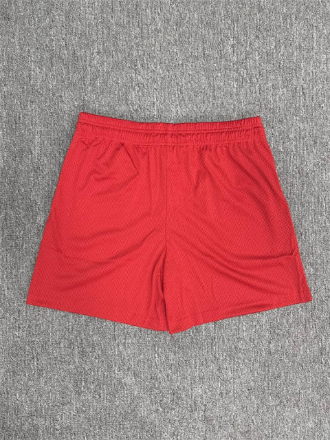 1:1 Top Qualtiy Eric Emanuel Red Letter B EE Logo Mesh Shorts