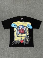 High Quality ASAALI Black Heart Surgery My NY Graphic T-Shirt