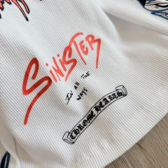 1:1 quality version Matty Boy Collab Sinister Flame Graffiti Print Waffle Knit Cropped Long Sleeve Tee for girls 29426221
