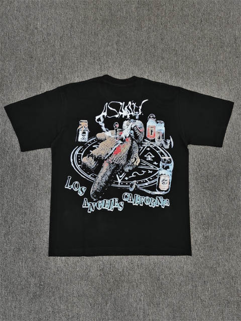 High Quality ASAALI Black Voodoo Masked Warrior Asaali Graphic T-Shirt