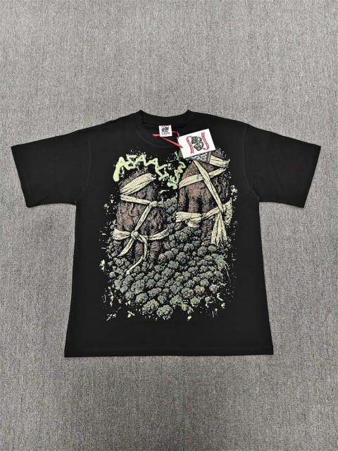 High Quality ASAALI Black Tied Hands Botanical Asaali Graphic T-Shirt