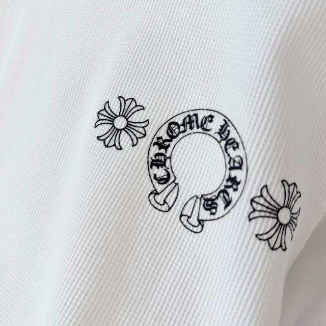 1:1 quality version Horseshoe‑Ring Cross‑Flower‑Slogan‑Prin Waffle Knit Long Sleeve Tee for girls 2 colors 29426217