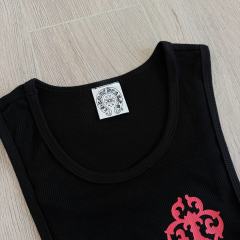 1:1 quality version Classic Vintage Red Cross Sanskrit Print Knit Tank Tops For Girls 29380174