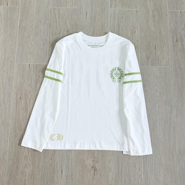 1:1 quality version Number Horseshoe Print Color Block Thin Breathable 3/4 Sleeve Long Sleeve T-Shirt  3 colors for girls 29380260