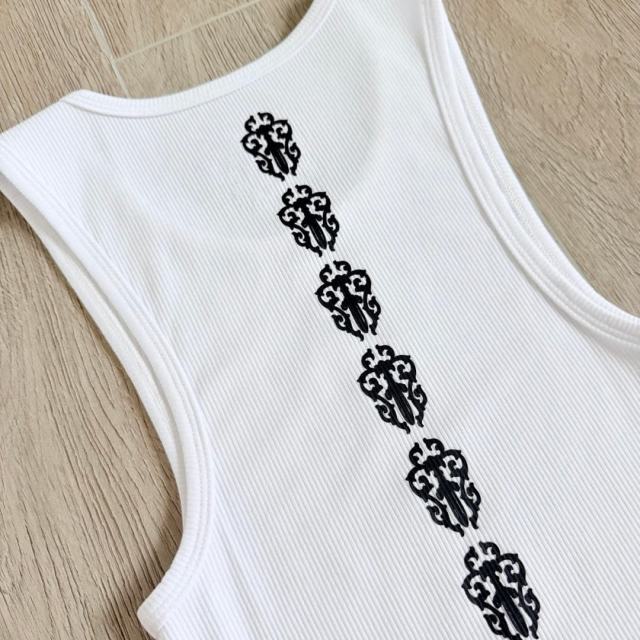 1:1 quality version Back Vertical Sword Vine Print Knit Tank Top 2 colors 29334585