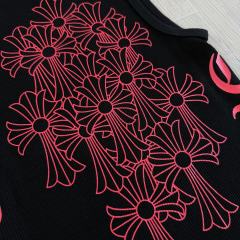 1:1 quality version Classic Vintage Red Cross Sanskrit Print Knit Tank Tops For Girls 29380174