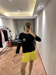 1:1 quality version Number Horseshoe Print Color Block Thin Breathable 3/4 Sleeve Long Sleeve T-Shirt  3 colors for girls 29380260