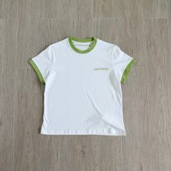 1:1 quality version Color Block Banner Horseshoe Ladies Print Tee 5 colors 29334586