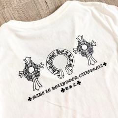1:1 quality version Three Elements Print V-Neck Tee for girls 2 colors 29033515