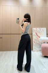 1:1 quality version Cross Flower Embroidery Knit Cami Top 3 colors 29306376