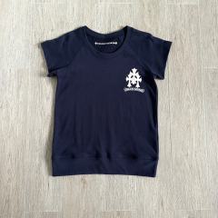 1:1 quality version Sanskrit Cross Graffiti Heart Navy Print Tee & Shorts Set 29334504