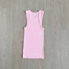 1:1 quality version Side T-Shape Sanskrit Printed Knitted Tank Dress 6 colors for girls 29033524