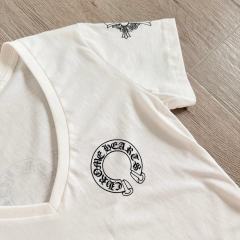 1:1 quality version Three Elements Print V-Neck Tee for girls 2 colors 29033515