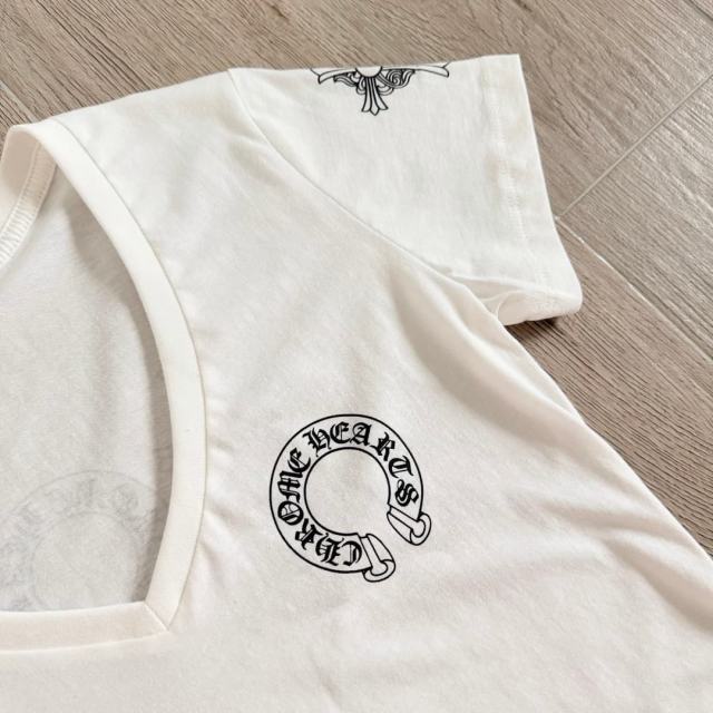 1:1 quality version Three Elements Print V-Neck Tee for girls 2 colors 29033515