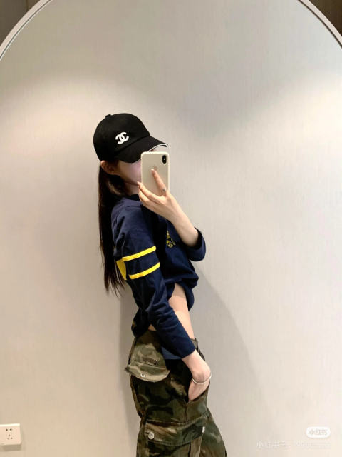 1:1 quality version Number Horseshoe Print Color Block Thin Breathable 3/4 Sleeve Long Sleeve T-Shirt  3 colors for girls 29380260