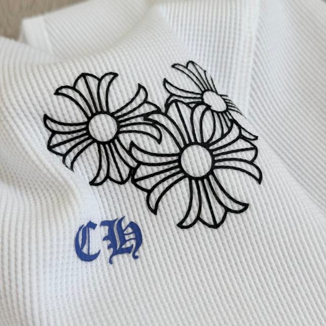 1:1 quality version Blue Horseshoe Ring Script Letter Surrounded Waffle Knit Long Sleeve Tee for girls 2 colors 29426191