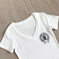 1:1 quality version Horseshoe USA Flag Neck Print Tee 2 colors for girls 29306369