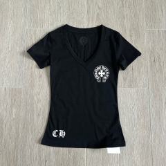 1:1 quality version Sanskrit Cross Horseshoe Neck Print Tee 2 colors for girls 29306368
