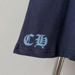 1:1 quality version Vintage Navy Blue Tokyo Vine Dagger Print Crew Neck Slim tee for girls 29392329