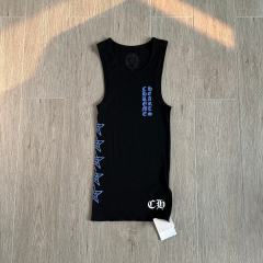 1:1 quality version Sanskrit Pentagram Blue Printed Knitted Tank Dress for girls 29033520