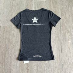 1:1 quality version Pentagram Sanskrit Slogan V Neck Print Tee for girls 29306366