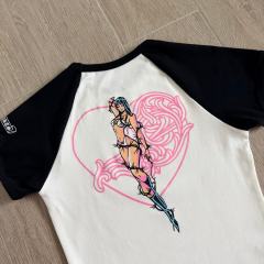 1:1 quality version Deadly Doll Raglan Sleeve Girl Group Style Print Tee 5 colors 29306360