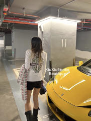 1:1 quality version Green Sword Vine Print Waffle Slim‑Fit Long Sleeve Tee for girls 29426184