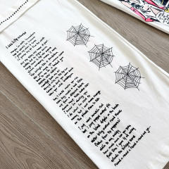 1:1 quality version Comic Figure Spider Web Cross Print Drawstring Wide Leg Sweat Pants for girls 29456663