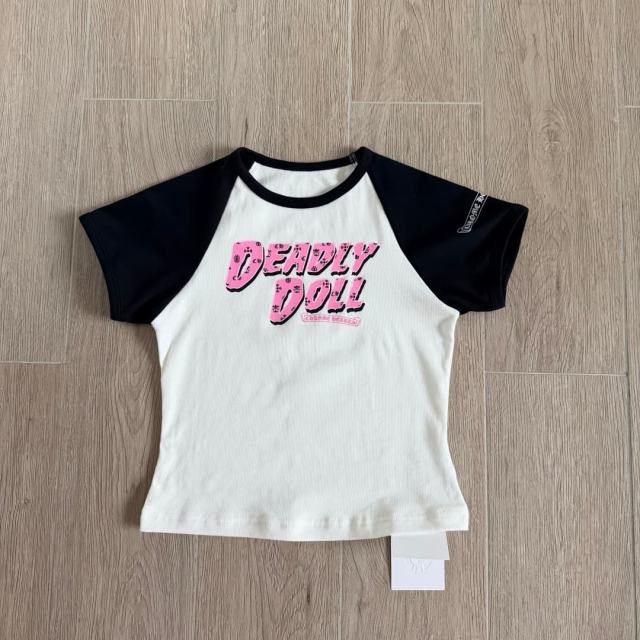 1:1 quality version Deadly Doll Raglan Sleeve Girl Group Style Print Tee 5 colors 29306360