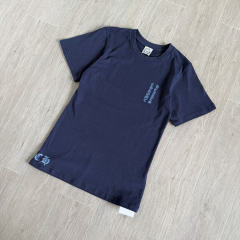 1:1 quality version Vintage Navy Blue Tokyo Vine Dagger Print Crew Neck Slim tee for girls 29392329