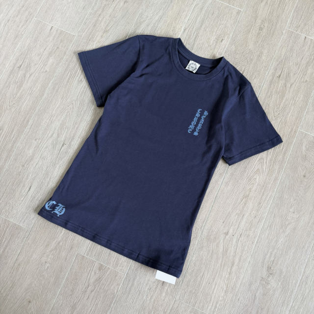 1:1 quality version Vintage Navy Blue Tokyo Vine Dagger Print Crew Neck Slim tee for girls 29392329