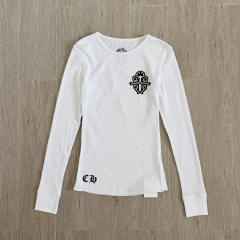 1:1 quality version Green Sword Vine Print Waffle Slim‑Fit Long Sleeve Tee for girls 29426184