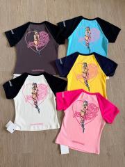 1:1 quality version Deadly Doll Raglan Sleeve Girl Group Style Print Tee 5 colors 29306360