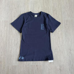 1:1 quality version Vintage Navy Blue Tokyo Vine Dagger Print Crew Neck Slim tee for girls 29392329