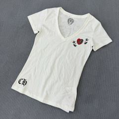 1:1 quality version 28143329 Heart Printed V-Neck Tee for girls